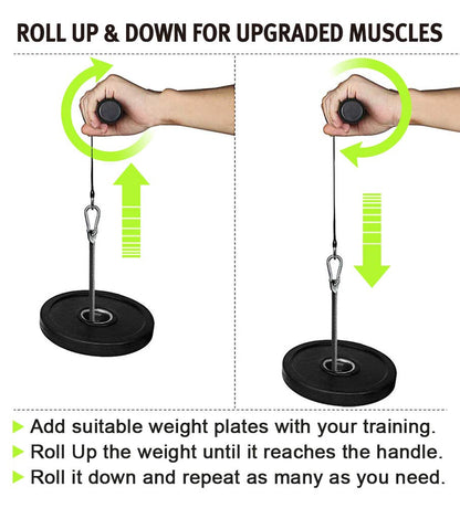 Forearm Wrist Blaster Roller for workouts at home, forearm gym, and fit home gym, available on Fit Balance